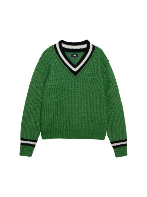 Stussy Mohair Tennis Sweater 'Green'