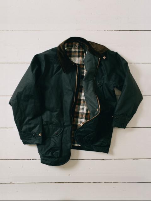 Drake's Navy Waxed Coverall Jacket