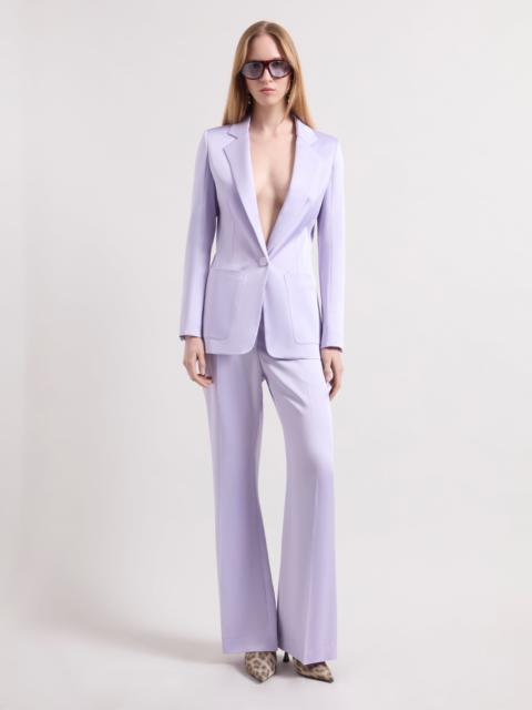 NINA RICCI Flared Crepe Satin Pants