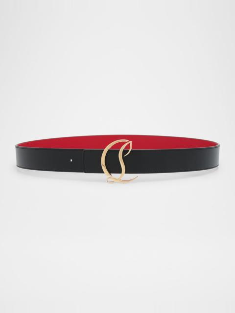 Christian Louboutin CL Logo Leather Belt
