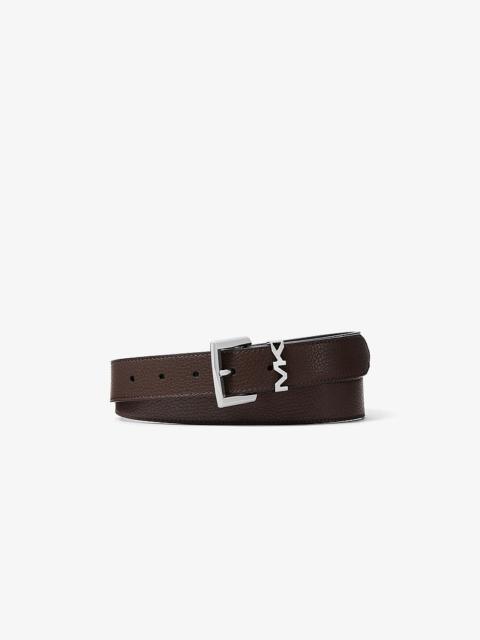 MICHAEL KORS Pebbled Leather Belt