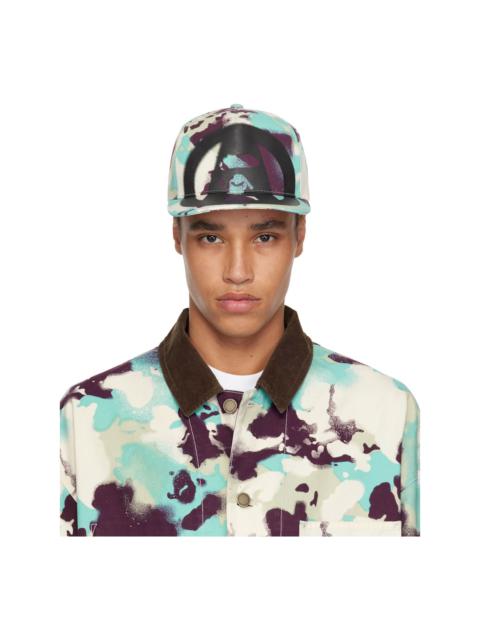A BATHING APE® Blue & Purple Map Camo Cap