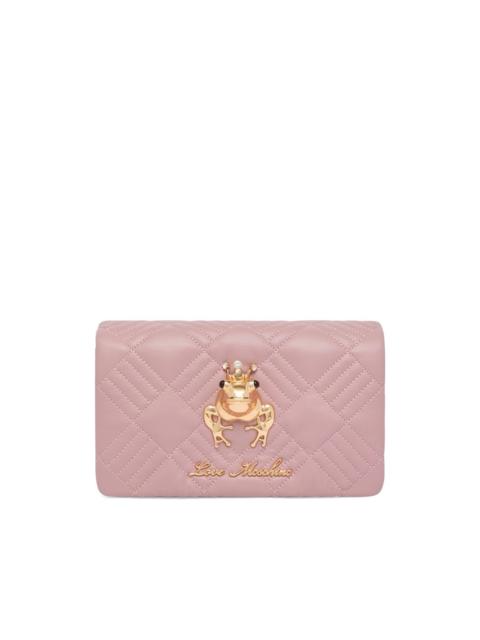 Moschino quilted embellished shoulder bag