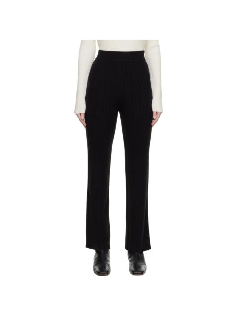 LVIR Black Flared Trousers