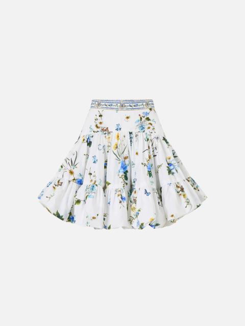CAMILLA BUBBLE MINI SKIRT DANDELION SKIES