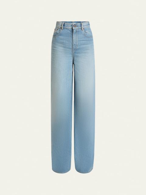 Chloé High Rise Wide Leg Jeans