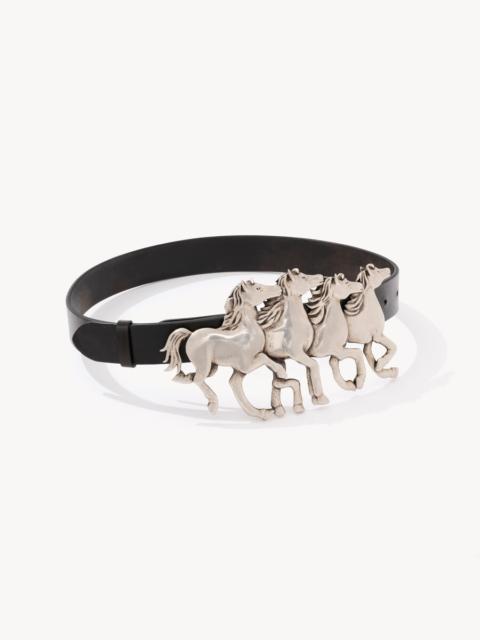 Chloé THE CHLOÉ RUNNING HORSES WIDE BELT