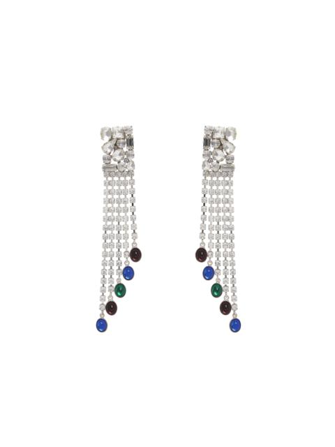 Alessandra Rich SQUARE EARRINGS WITH FRINGE
