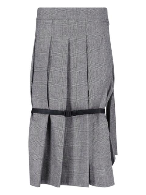 VAQUERA PLEATED MIDI SKIRT