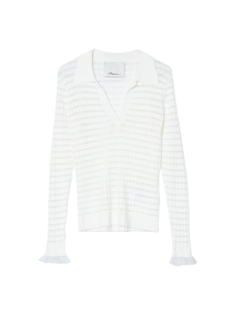 3.1 Phillip Lim ribbed-knit polo-neck top
