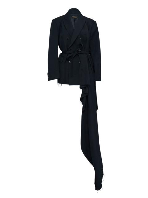 Long Fabric Folded Jacket