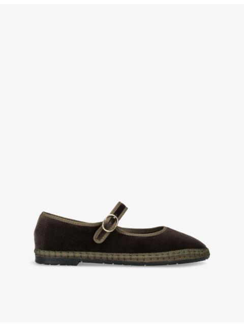 FLABELUS ULLA Velvet Ballet Flats