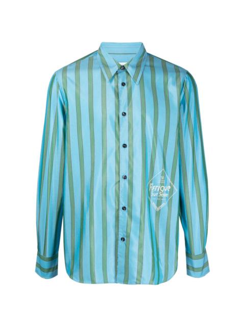 WALES BONNER Langstone striped shirt
