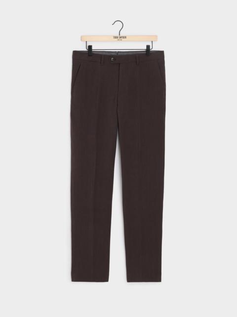 TODD SNYDER Italian Sueded Linen Sutton Trouser
