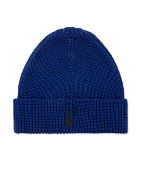 Off-White logo-embroidered beanie