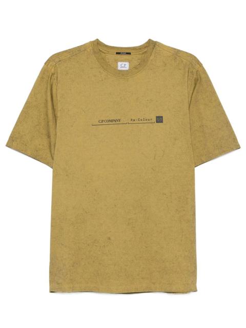 C.P. Company MERCERIZED JERSEY T-SHIRT WITH PRINTED LOGO