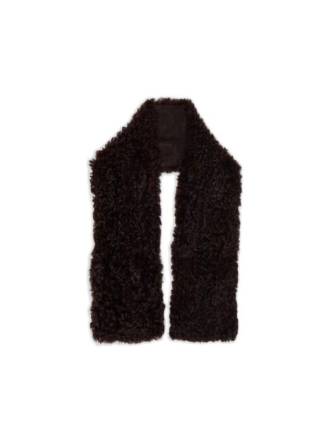 Plan C shearling-effect scarf