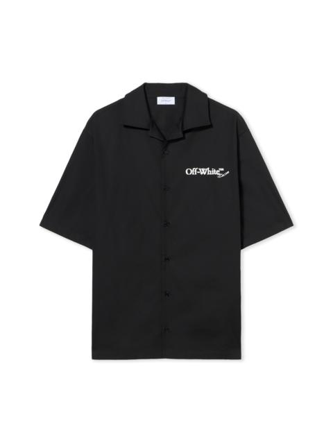 Off-White Scribble Arrow Poplin Bowling Shirt