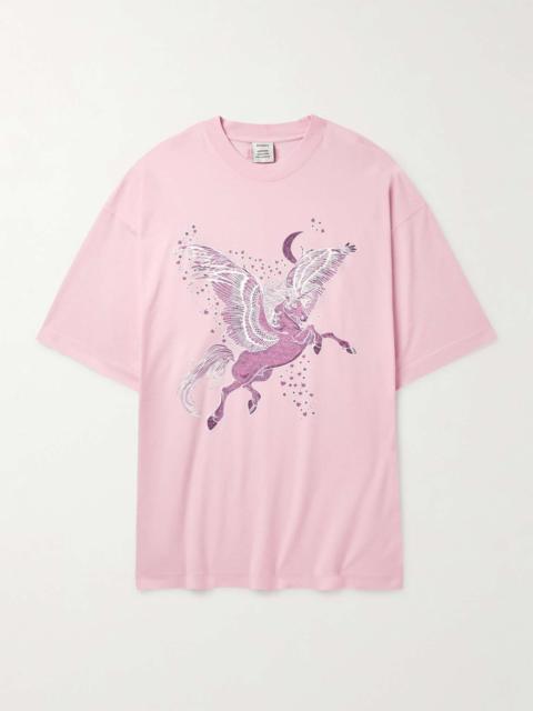 VETEMENTS Flying Unicorn Oversized Printed Cotton-Jersey T-Shirt
