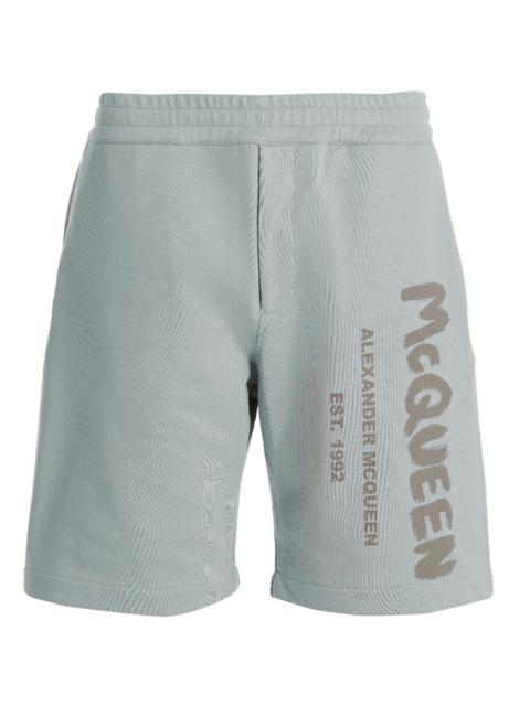 Alexander McQueen Logo print bermuda shorts