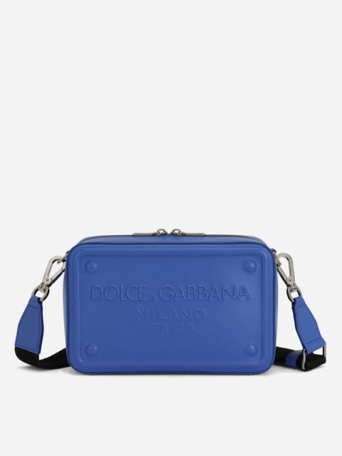 Dolce & Gabbana Calfskin crossbody bag with raised logo