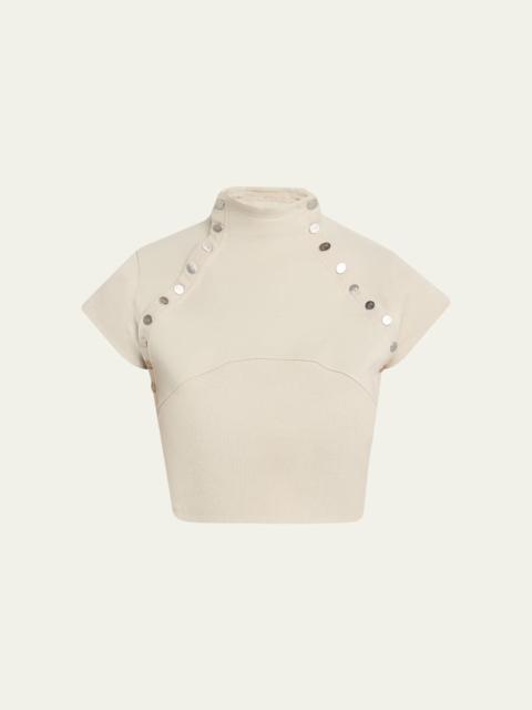 JANE/WADE Snap Down Crop Top