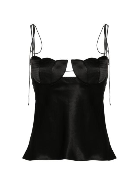 【Cecilie Bahnsen】ANETTE TOP Cecilie Bahnsen Anette Top | Black | FARFETCH