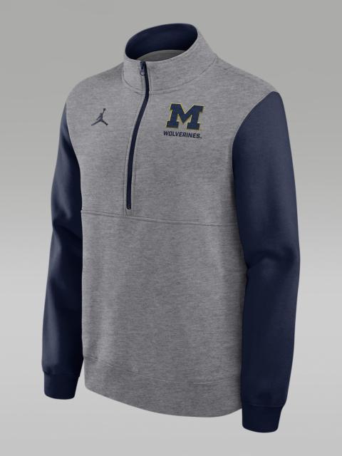 Jordan Michigan Club Men's Jordan Brand College 1/2-Zip Crew