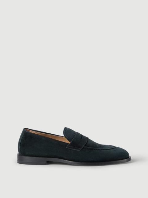 Brunello Cucinelli Suede penny loafers