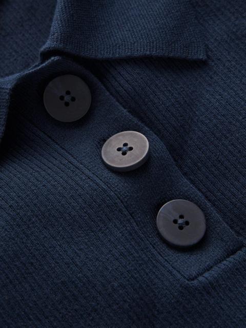 BODEN Rhianne Cotton Rib Jumper-Navy