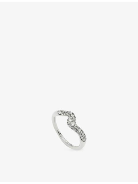 MISSOMA Molten Snow Sterling-Silver And Cubic Zirconia Stacking Ring