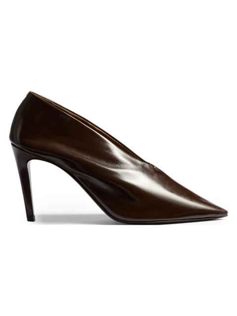 KHAITE Women's Miriam 85MM Leather Pumps - Cacao