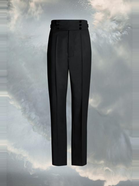 Wool tapered trousers