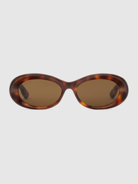 GUCCI Oval-frame sunglasses