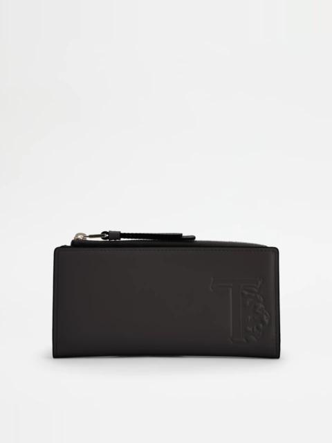 Tod's WALLET IN LEATHER - BLACK
