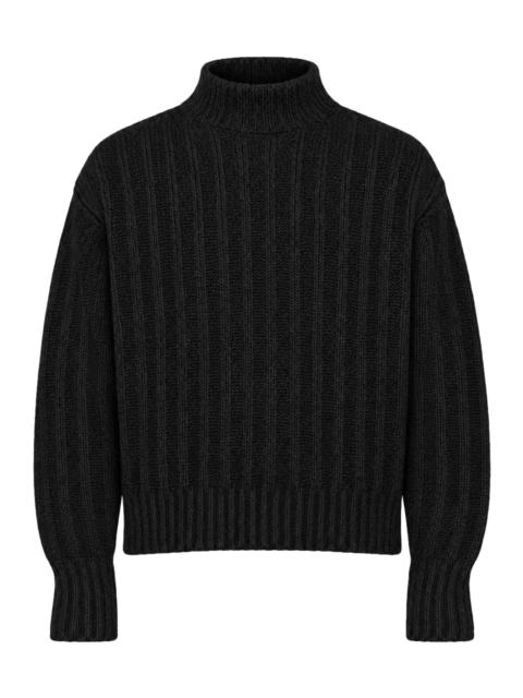 Rick Owens KNITTED HIGH-NECK SWEATER