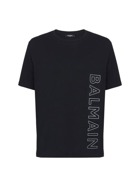 Balmain logo-embossed organic cotton T-shirt