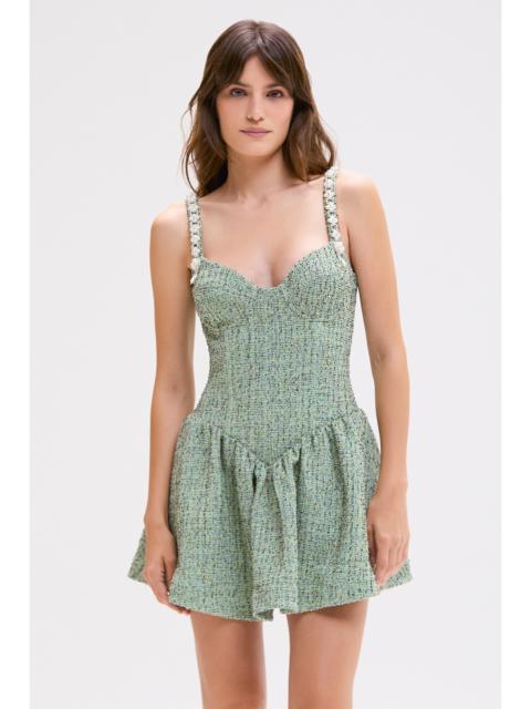 PatBO CRYSTAL TWEED MINI DRESS
