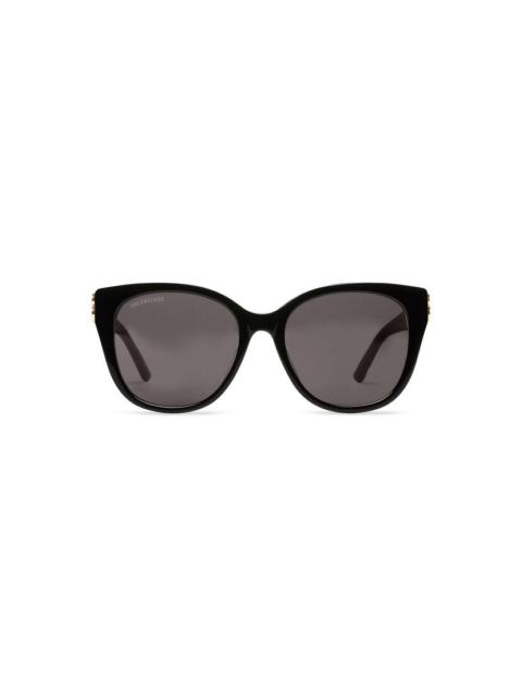BALENCIAGA Women's Dynasty Cat Sunglasses in Black