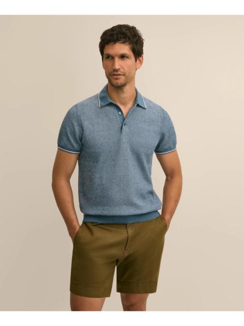 Brooks Brothers Supima® Cotton Honeycomb Polo Sweater