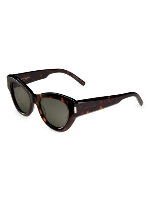 SAINT LAURENT Women's 51MM Cat-Eye Sunglasses - Havana