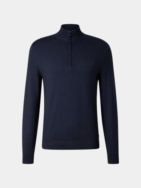 BOGNER Merino Troyer Ouri in Navy blue