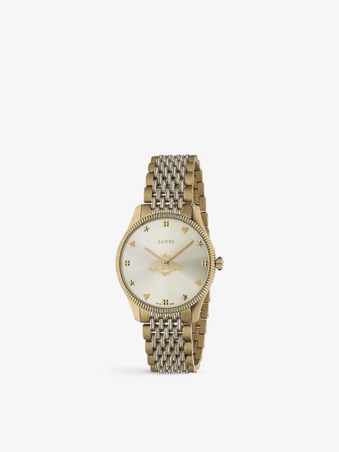 YA1264155  G-Timeless Slim yellow gold PVD watch