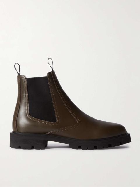 Margaret Waxed-Leather Chelsea Boots