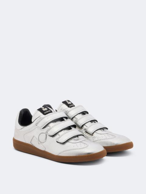 Isabel Marant Beth metallic leather sneakers