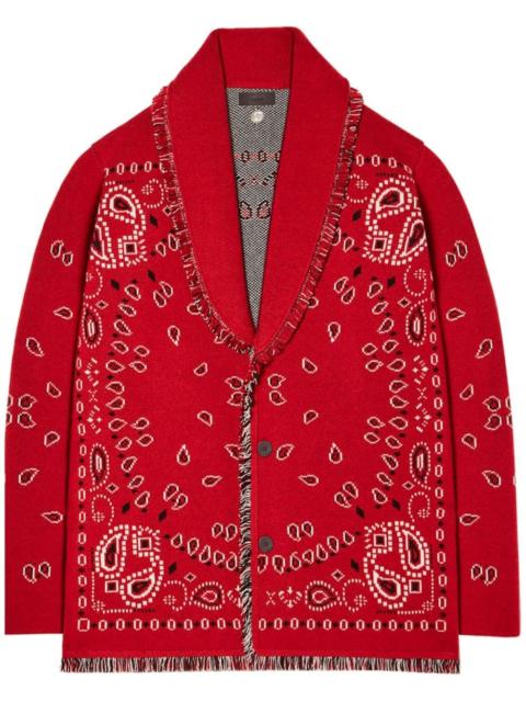 Alanui Icon Bandana cashmere cardigan
