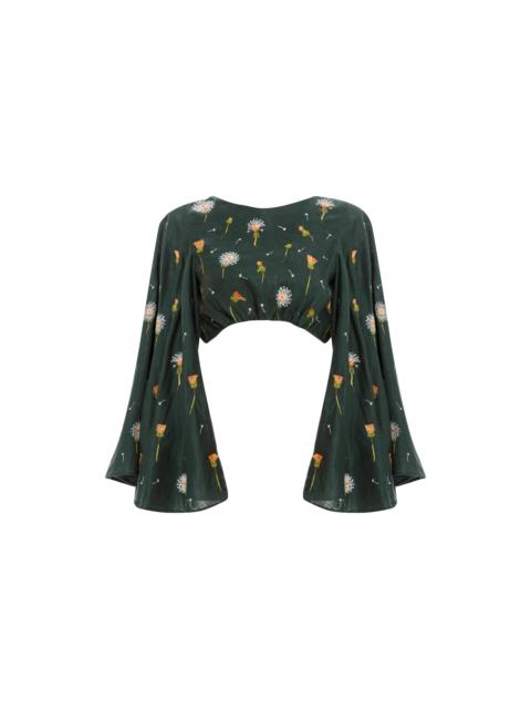 Agua by Agua Bendita Sauce Diente de Leon Cropped Top