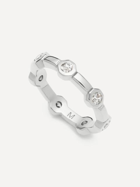 MISSOMA Silver-Plated Lucy Williams Stackable Tennis Ring