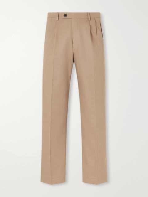 NN07 Robin 10076 Straight-Leg Organic Stretch-Cotton Dobby Trousers