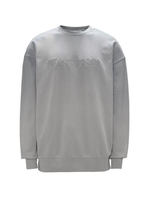 JW Anderson LOGO EMBROIDERY GRADIENT SWEATSHIRT - GREY
